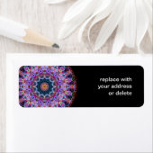 パープルロータス万華鏡のように千変万化するパターン ラベル (インサイチュ)