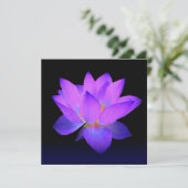 パープルロータス招待状 & グリーティングカード 招待状 (スタンド正面)