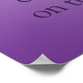 パープルロータス曼荼羅 ポスター (角)