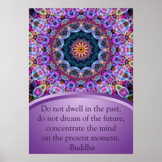 パープルロータス曼荼羅 ポスター (正面)
