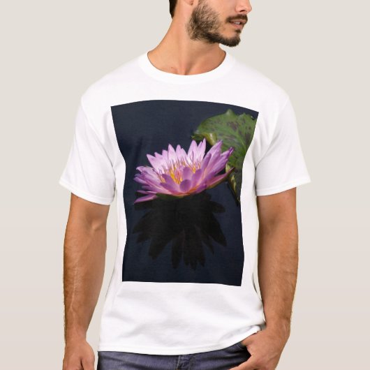 パープルロータス ウォーターリリー Tシャツ (正面)