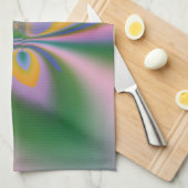 パープルロータス キッチンタオル (四つ折り)