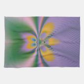 パープルロータス キッチンタオル (横)