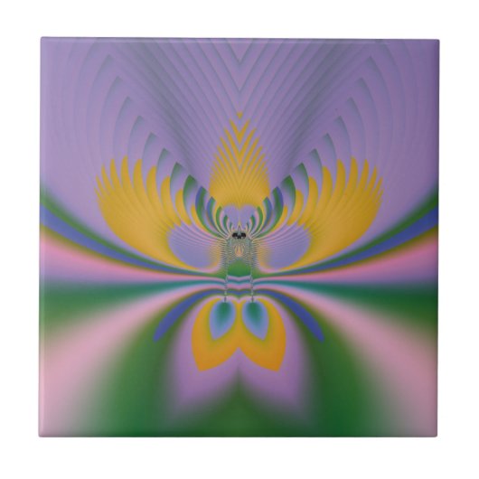 パープルロータス タイル (正面)