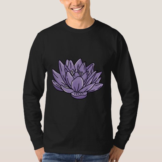 パープルロータス Tシャツ (正面)