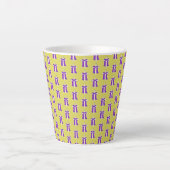 パープルローブオンクロス カフェラテマグ (正面)