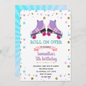 パープルローラースケートの招待状 シーズンカード (正面/裏面)