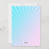 パープルローラースケートの招待状 シーズンカード (裏面)