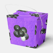 パープルローンボウル、パーティーの好意ボックス フェイバーボックス (裏面サイド)