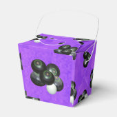 パープルローンボウル、パーティーの好意ボックス フェイバーボックス (正面サイド)