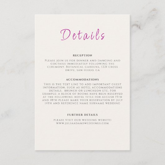 パープルワイルドトランペットつる植物フラワーガーデン結婚ズ エンクロージャーカード (正面)