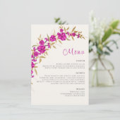 パープルワイルドトランペットつる植物フラワーガーデン結婚ズ メニュー (スタンド正面)