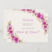 パープルワイルドトランペットつる植物フラワーガーデン結婚ズ メニュー (正面/裏面)