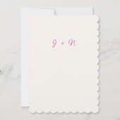 パープルワイルドトランペットつる植物フラワーガーデン結婚ズ 招待状 (裏面)