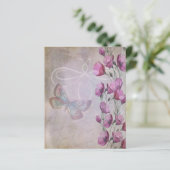 パープルワイルドフラワースクラップブック紙 (スタンド正面)