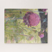 パープルワイルドフラワーズパズル ジグソーパズル (横)