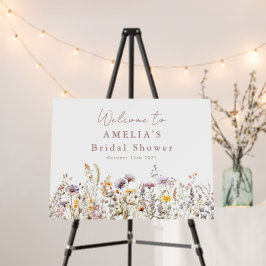 パープルワイルドフラワーズブライダルシャワーカスタムへようこそ