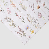 パープルワイルドフラワーズブライダルシャワーボホフローラ 薄葉紙 (詳細)