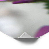 パープルワイルドフラワーズプリント ポスター (角)