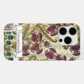 パープルワイルドフラワーティスルトレンディーフローラタイポグラフィ Case-Mate iPhoneケース (裏面 (横))