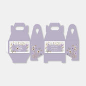 パープルワイルドフラワーバタフライガーデン誕生日 フェイバーボックス (折り畳みなし)