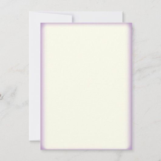 パープルワイルドフラワーブライダルシャワーの招待 招待状 (裏面)