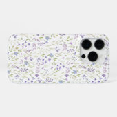 パープルワイルドフラワー iPhoneケース (裏面横)