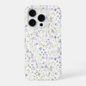 パープルワイルドフラワー iPhoneケース (裏面)
