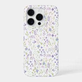 パープルワイルドフラワー iPhone 16 PROケース