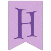 パープルワン不気味幽霊ハッピーバースデーハロウィーン バンティングフラッグ (第2の旗)