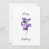 パープルヴァイオレットハッピーバースデー (正面/裏面)