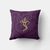 パープルヴィナヤカカスタムピロー クッション (裏面)