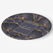 パープルヴィンテージアールデコブライダルシャワー ペーパープレート (アングル)