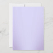 パープルヴィンテージダマスクウェディング招待状 招待状 (裏面)