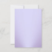 パープルヴィンテージダマスクRSVP 出欠カード (裏面)