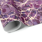 パープルヴィンテージマーリング紙 ラッピングペーパー (ロールコーナー)