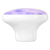 パープルヴィンテージレトログラマーファッションサークルアート セラミックノブ (側面)