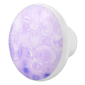 パープルヴィンテージレトログラマーファッションサークルアート セラミックノブ (右)