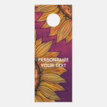 パープルヴィンテージ素朴フローラウッドカスタムサンフラワー