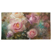 パープルヴィンテージ絵を描バライン旧オランダスタイル 枕カバー (正面右)