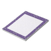 パープル万華鏡のように千変万化するパターンパターカスタムン手帳 ノートパッド (回転)