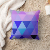 パープル万華鏡のように千変万化するパターン装飾用クッション クッション (ブランケット)