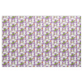 パープル不気味ハロウィーンパターンの幽霊 ファブリック (ヤード)