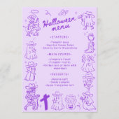 パープル予測できなハンドドロードドルハロウィーン メニュー (正面)