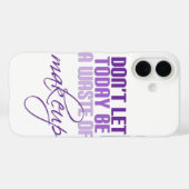 パープル今日はメイクの無駄にしてはならない Case-Mate iPhoneケース (裏面 (横))