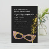 パープル仮装ファンシーキンセアニェラパーティー 招待状 (スタンド正面)