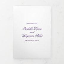 パープル伝統的エレガフォーマルントウェディング