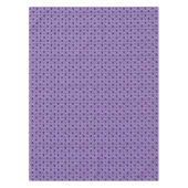 パープル伝統的クリスマスツリー&トナカイ テーブルクロス (正面)