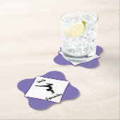 パープル体操パーソナライズされた学 ペーパーコースター (インサイチュ)