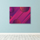 パープル共鳴 キャンバスプリント (インサイチュ (ウッドフロア))